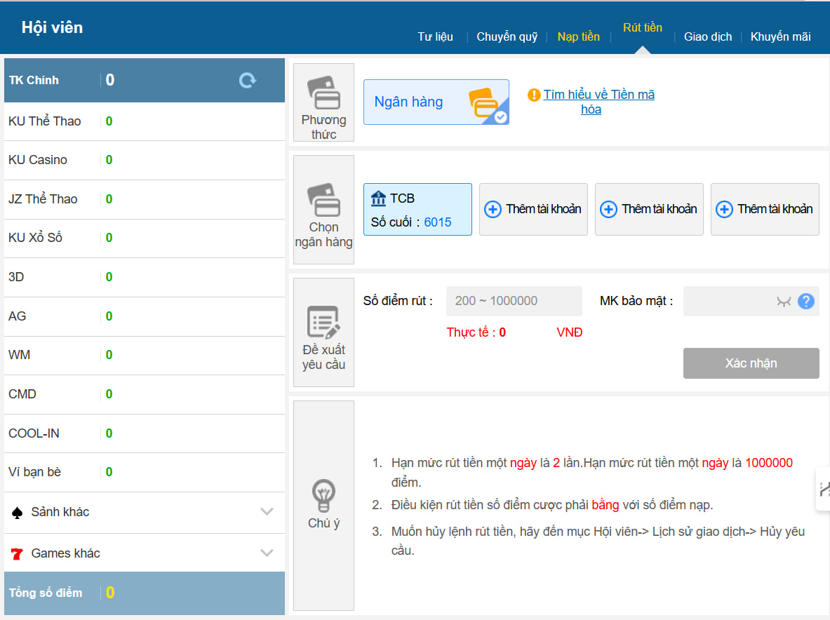 Kubet - Link Trang Chủ Casino Kubet Chính Thức 2026 29 Hiện tại KUBET đang hỗ trợ 2 phương pháp rút tiền chính là qua NGÂN HÀNG và Tiền Mã Hóa (USDT, BNB, BITCOIN)