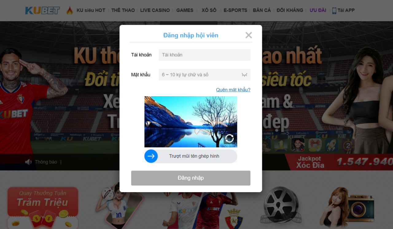 Kubet - Link Trang Chủ Casino Kubet Chính Thức 2026 27 Hãy sử dụng tài khoản vừa đăng ký thành công tiến hành truy cập vào KUBET39.Com để Login vào sảnh KU
